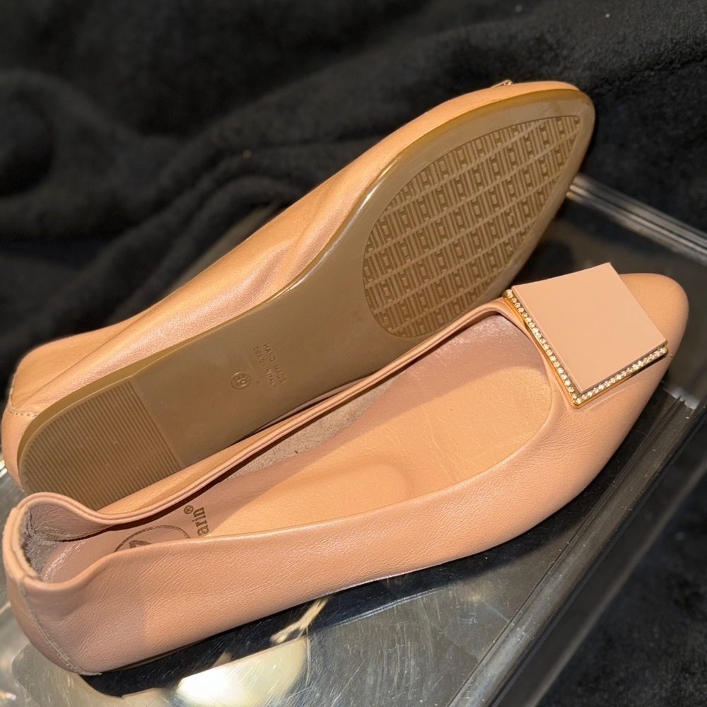 MARXMARIN WOMEN'S BALLET FLATS with Gold Detail - Picture 8 of 11